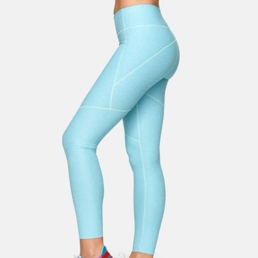 Outdoor Voices 3/4 Pool Blue Warmup Leggings